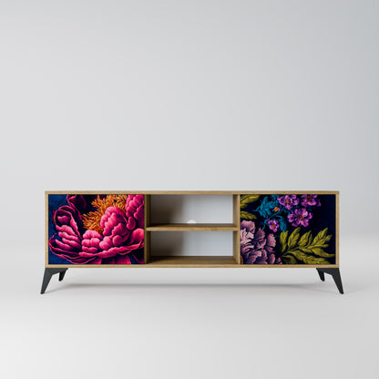 Mobile TV BLOOMING ELEGANCE a 2 ante in effetto rovere