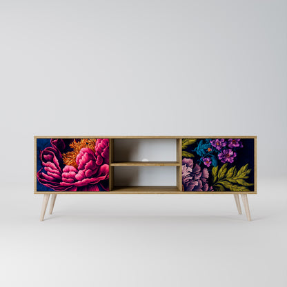 Mobile TV BLOOMING ELEGANCE a 2 ante in effetto rovere