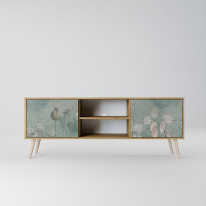 NIGHT LADY 2-Door TV Stand in Oak Effect