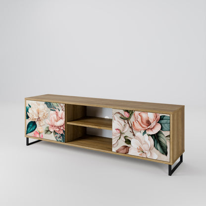 Mobile TV a 2 ante FLORAL GRACE in effetto rovere