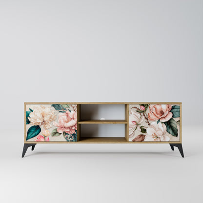 Mobile TV a 2 ante FLORAL GRACE in effetto rovere
