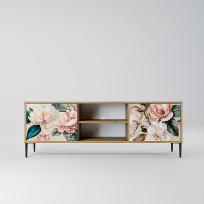Mobile TV a 2 ante FLORAL GRACE in effetto rovere
