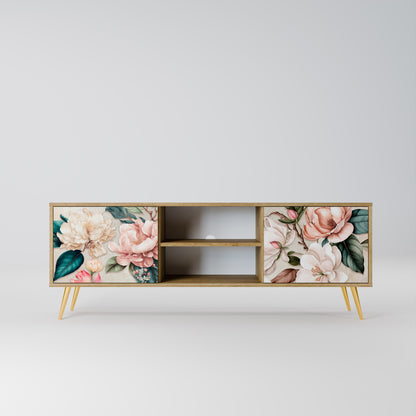 Mobile TV a 2 ante FLORAL GRACE in effetto rovere