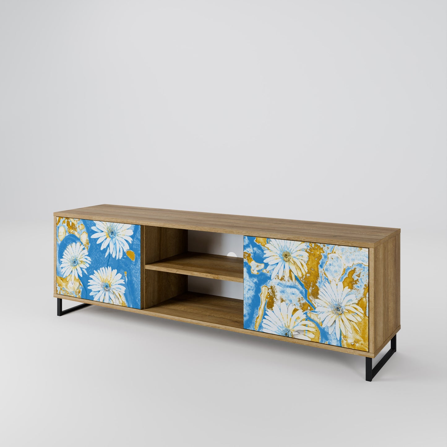 Mobile TV DAISY LUXE a 2 ante effetto rovere