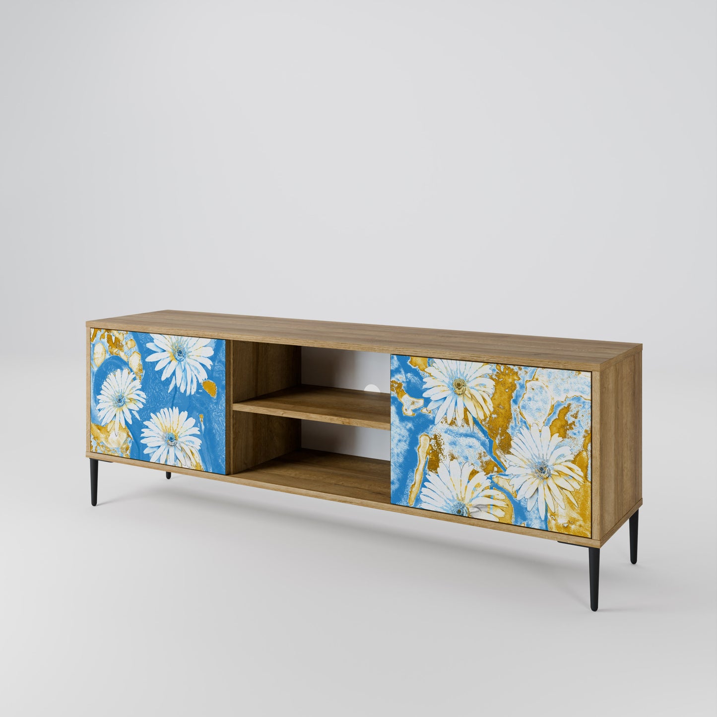 Mobile TV DAISY LUXE a 2 ante effetto rovere