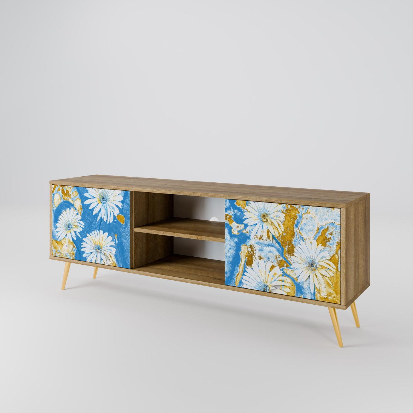 Mobile TV DAISY LUXE a 2 ante effetto rovere