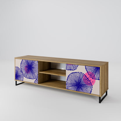 MAGIC NATURE 2-Door TV Stand in Oak Effect