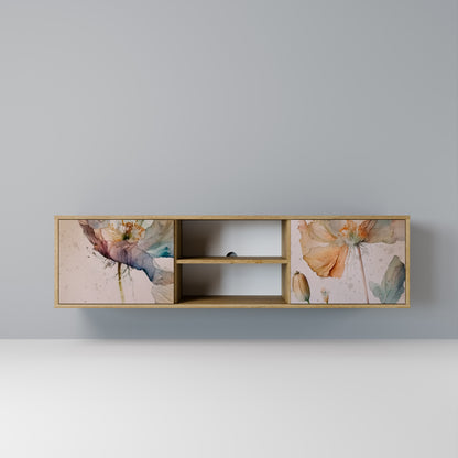 SOFTEN POPPY 2-Door TV Stand in Oak Effect