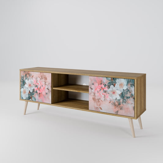 Mobile TV a 2 ante CHERRY BLOSSOM in effetto rovere