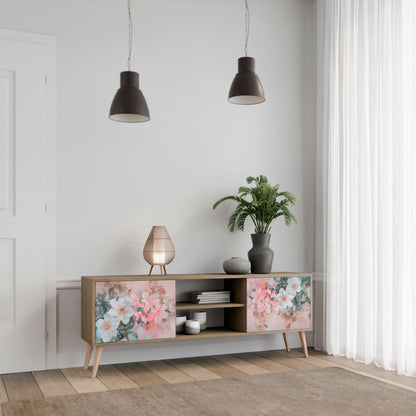 Mobile TV a 2 ante CHERRY BLOSSOM in effetto rovere