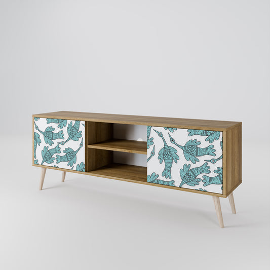 WATERSPOUT SONGIBIRD 2-Door TV Stand in Oak Effect