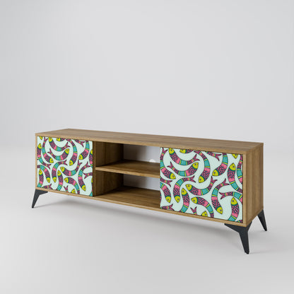 Mobile TV INDIAN FISH a 2 ante effetto rovere