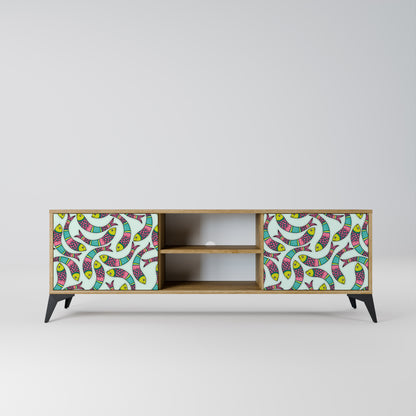 Mobile TV INDIAN FISH a 2 ante effetto rovere