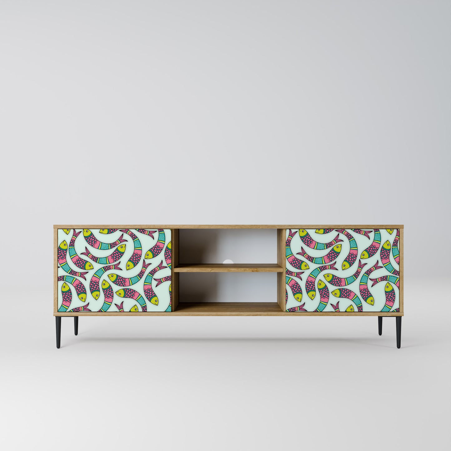Mobile TV INDIAN FISH a 2 ante effetto rovere