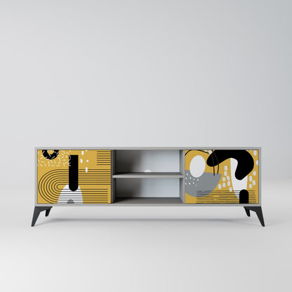 Mobile TV SHAPESHIFT SYMPHONY a 2 ante in finitura grigia