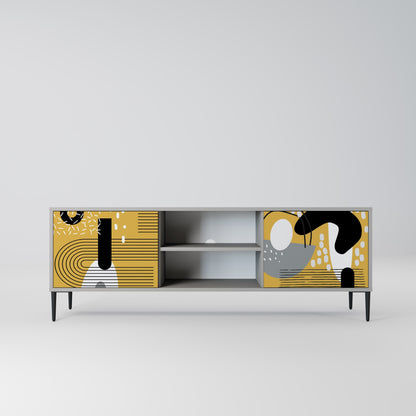 Mobile TV SHAPESHIFT SYMPHONY a 2 ante in finitura grigia