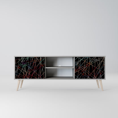 LUMINOUS SNARE 2-Door TV Stand in Grey Finish