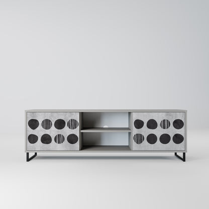 Mobile TV GHOSTLY GRADIENTS a 2 ante in finitura grigia