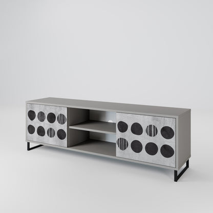 Mobile TV GHOSTLY GRADIENTS a 2 ante in finitura grigia