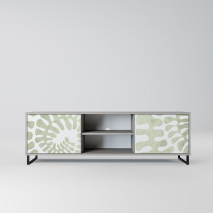 HELIX DANCE 2-Door TV Stand in Grey Finish