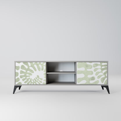 HELIX DANCE 2-Door TV Stand in Grey Finish