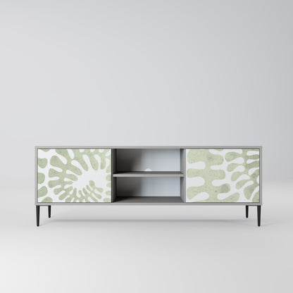 HELIX DANCE 2-Door TV Stand in Grey Finish