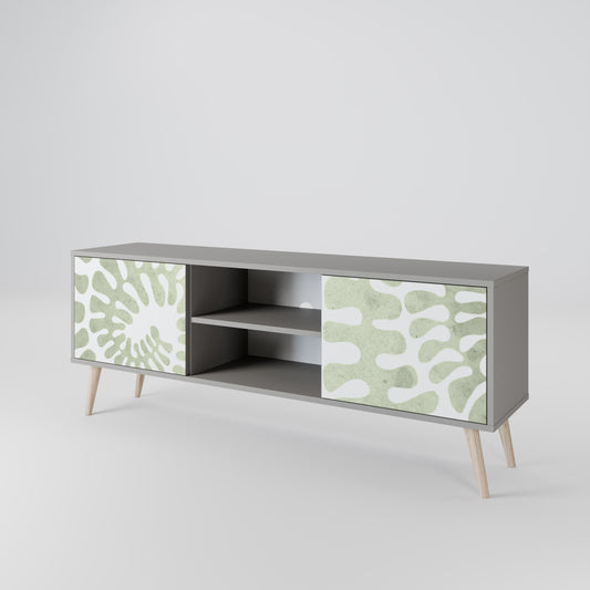 HELIX DANCE 2-Door TV Stand in Grey Finish