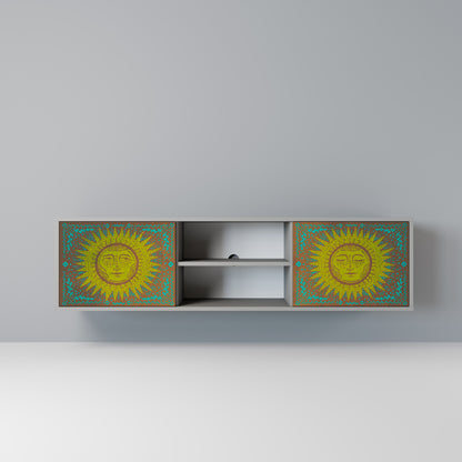 SUNSHINE EULOGY 2-Door TV Stand in Grey Finish