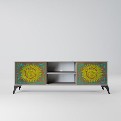 SUNSHINE EULOGY 2-Door TV Stand in Grey Finish