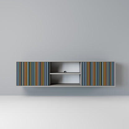 LINEOUT SPECTRUM 2-Door TV Stand in Grey Finish