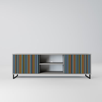 LINEOUT SPECTRUM 2-Door TV Stand in Grey Finish