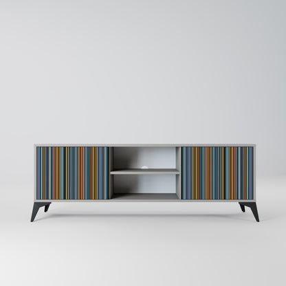 LINEOUT SPECTRUM 2-Door TV Stand in Grey Finish