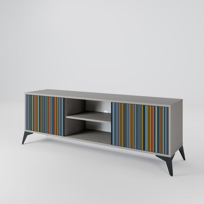 LINEOUT SPECTRUM 2-Door TV Stand in Grey Finish