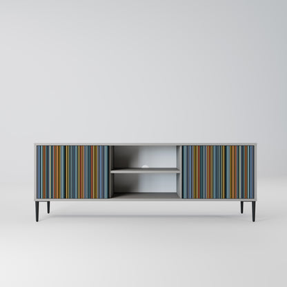 LINEOUT SPECTRUM 2-Door TV Stand in Grey Finish