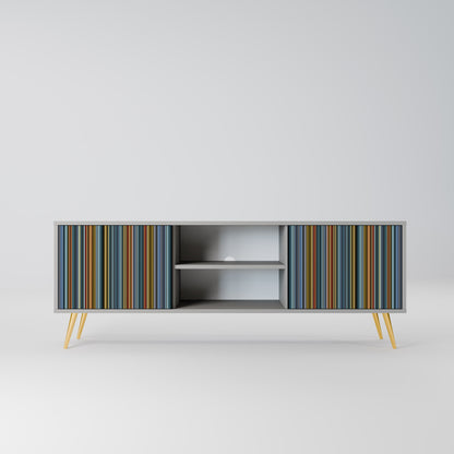 LINEOUT SPECTRUM 2-Door TV Stand in Grey Finish