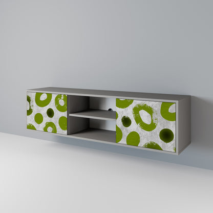 GREEN RHAPSODY 2-Door TV Stand in Grey Finish