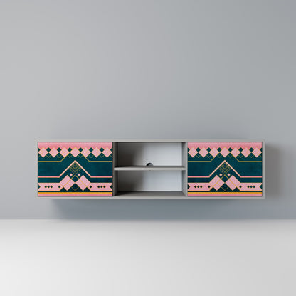ROYAL COMPOSITION 2-Door TV Stand in Grey Finish