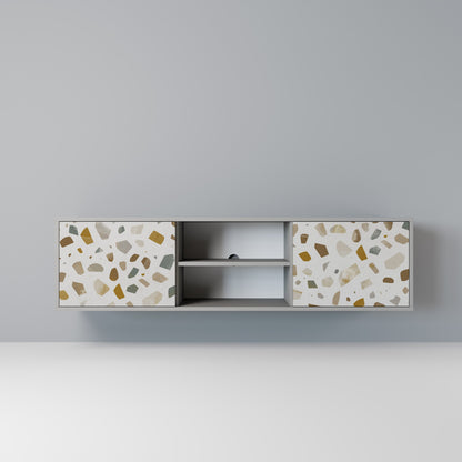 PIECES OF TOMORROW 2-Door TV Stand in Grey Finish
