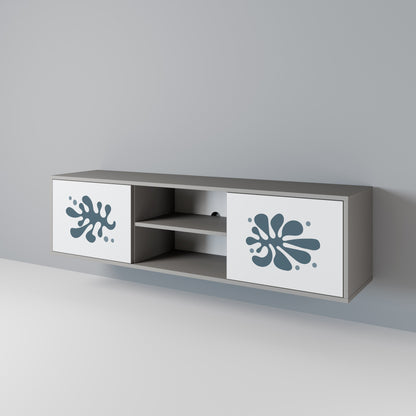 WONDERLAND VEGETATION 2-Door TV Stand in Grey Finish