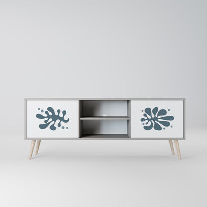WONDERLAND VEGETATION 2-Door TV Stand in Grey Finish