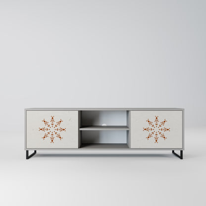 DAILY HARMONY 2-Door TV Stand in Grey Finish
