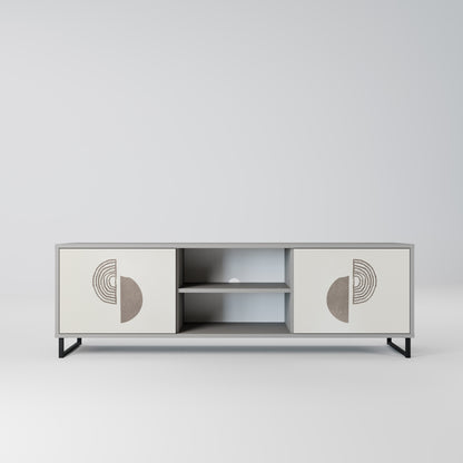 HARMONY ESSENCE 2-Door TV Stand in Grey Finish