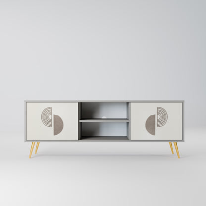 HARMONY ESSENCE 2-Door TV Stand in Grey Finish