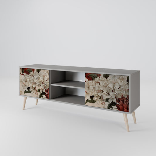 EPHEMERAL DAYS 2-Door TV Stand in Grey Finish