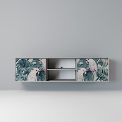 POPINJAY LOOK 2-Door TV Stand in Grey Finish