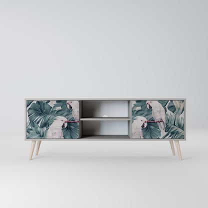 POPINJAY LOOK 2-Door TV Stand in Grey Finish