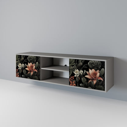 SECRET VERDURE 2-Door TV Stand in Grey Finish