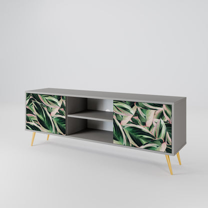 EERIE STROMANTHE 2-Door TV Stand in Grey Finish