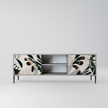 VERDURE FORMATION 2-Door TV Stand in Grey Finish