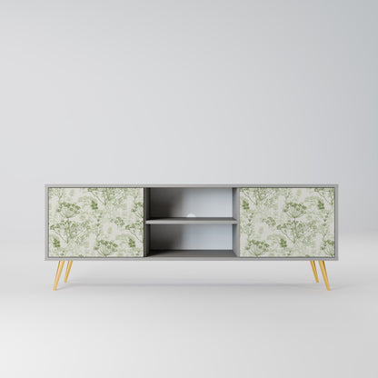 FENNEL BALDACHIN 2-Door TV Stand in Grey Finish